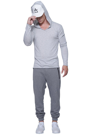 Light Weight Hoodie | Athletic Gray